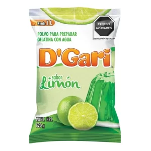 Gelatina D´Gari de Agua Sabor Limón 120 g.