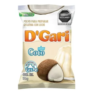 Gelatina D´Gari de Leche Sabor Coco 120g.