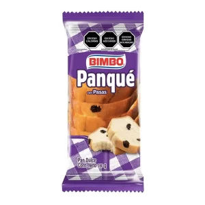 Panque Bimbo con pasas 280g