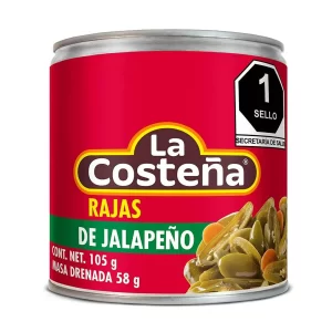 Rajas de jalapeño La Costeña 105 g